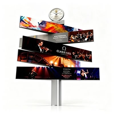 Pantalla LED giratoria